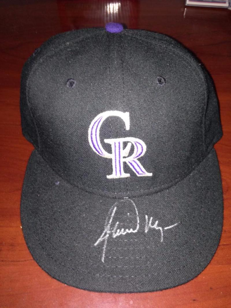 Jamie Moyer Autographed Game Issued Colorado Rockies Cap Moyer Collection