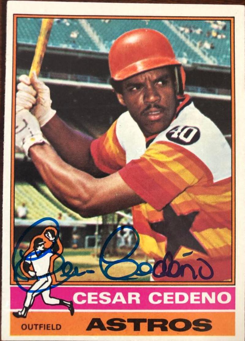 Cesar Cedeno Autographed 1976 Topps #460