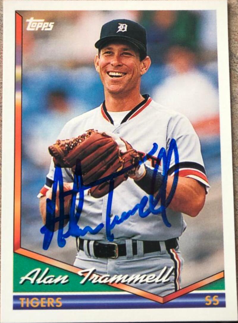 Alan Trammell Autographed 1994 Topps #75 | eBay