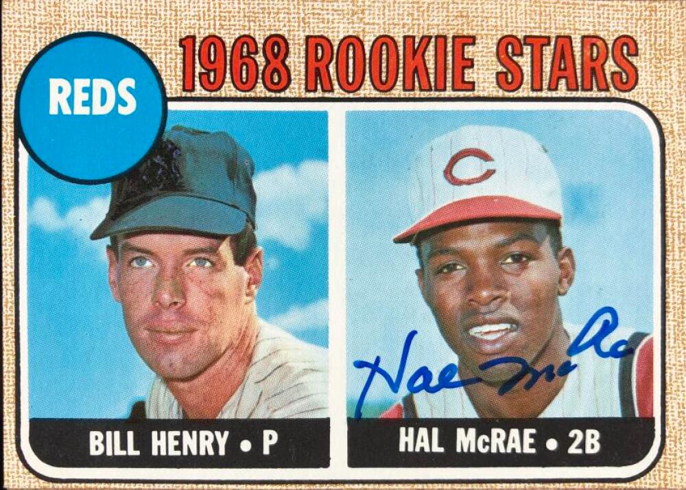 Hal McRae Autographed 1968 Topps #384