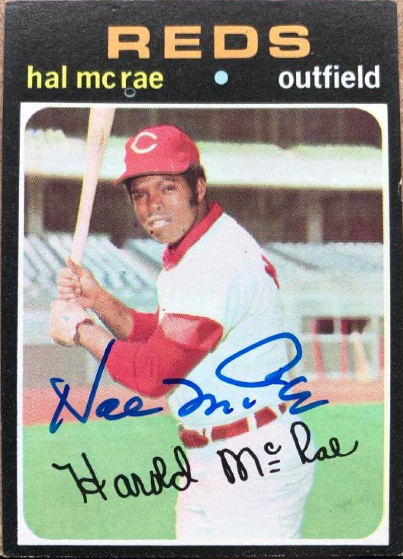 Hal McRae Autographed 1971 Topps #177