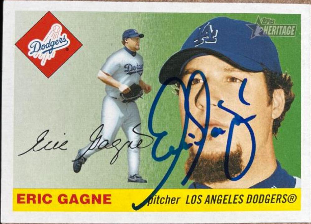 Eric Gagne Autographed 2004 Topps Heritage #111