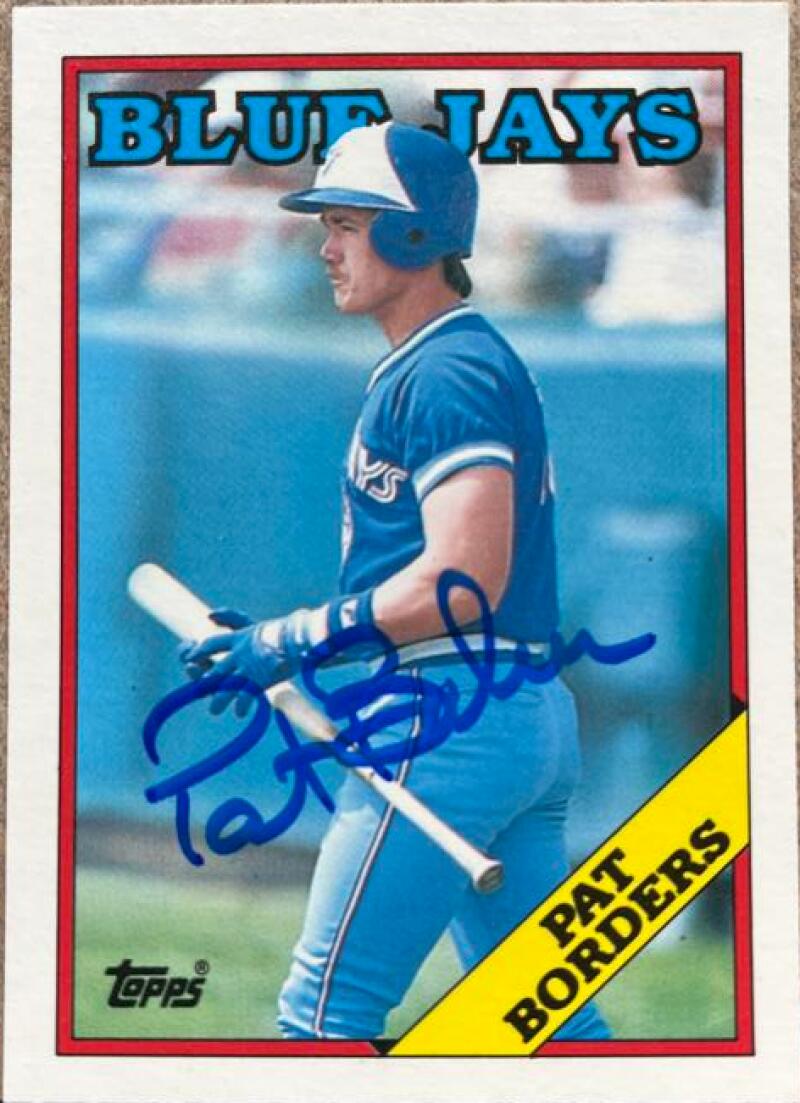 Pat Borders Autographed 1988 Topps Traded #17T