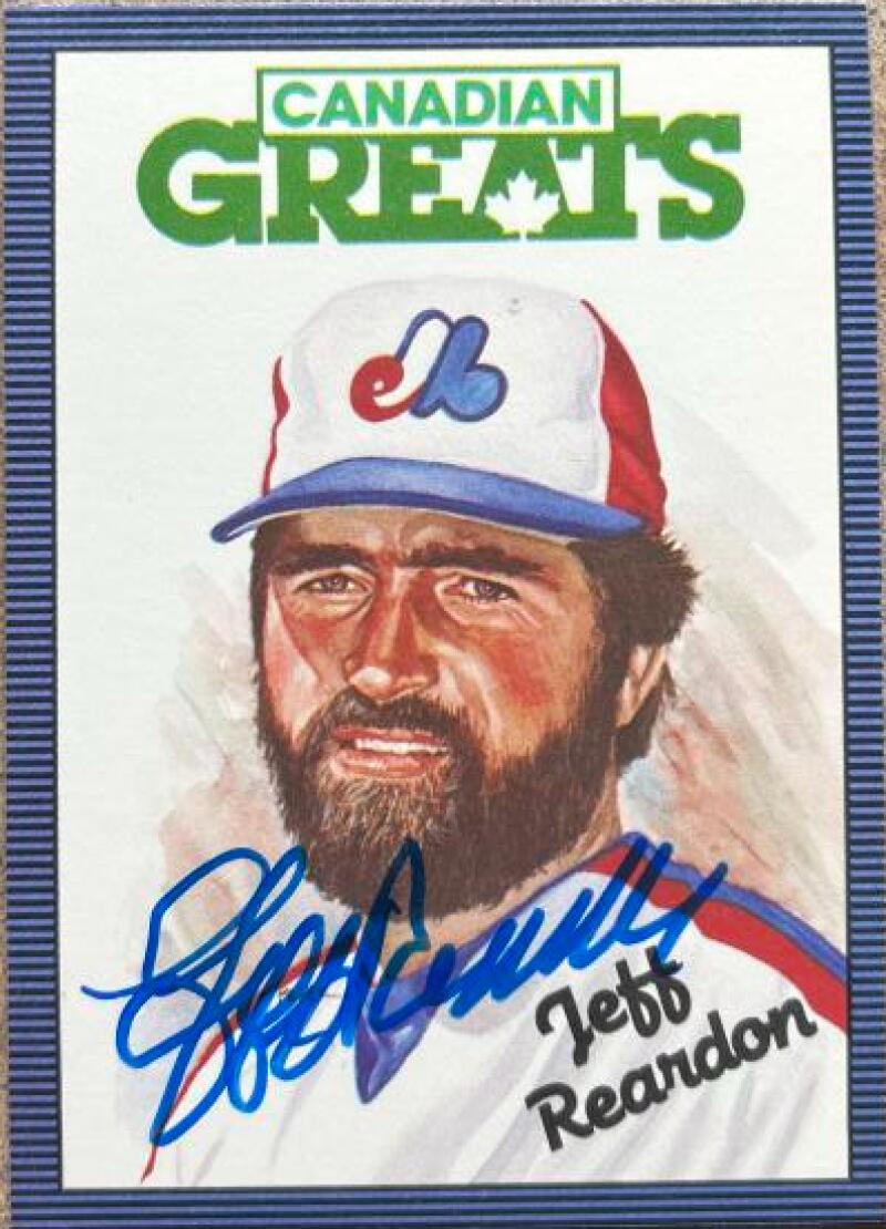 Jeff Reardon Autographed 1986 Leaf #214